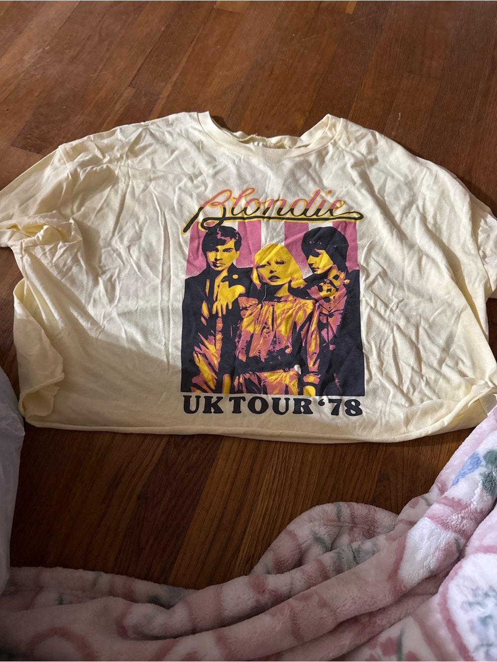No Boundaries Yellow Blondie UK Tour '78 Graphic Tee